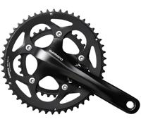 Crankstel 2 x 10 speed Shimano Road FC-RS400 - 175/50-34 holle as - zwart