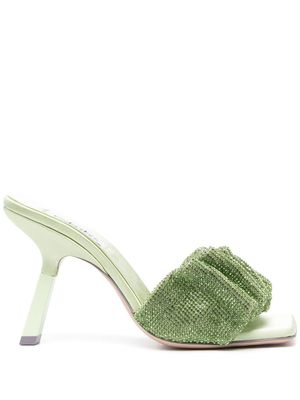 Sebastian Milano sandales en cuir 100 mm - Vert