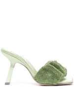 Sebastian Milano sandales en cuir 100 mm - Vert