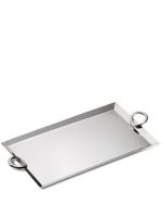 Christofle plateau Vertigo rectangulaire (25 cm x 14 cm) - Argent