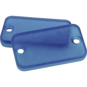 Hammond Electronics 1455DPLTBU Lenskap ABS Blauw (transparant) (l x b x h) 6 x 44.60 x 25.10 mm 2 stuk(s)