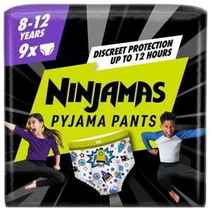 Pampers Ninjamas Pants Luierbroekjes Jongen Maat 8 8-12 Jaar 9 Stuks