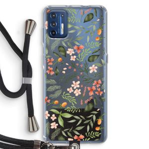 Sweet little flowers: Motorola Moto G9 Plus Transparant Hoesje met koord