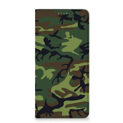 Samsung Galaxy A14 4G | Hoesje met Magneet | Army Dark Samsung Galaxy A14 4G | Hoesje met Magneet | Army Dark