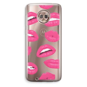 Bite my lip: Motorola Moto G6 Transparant Hoesje