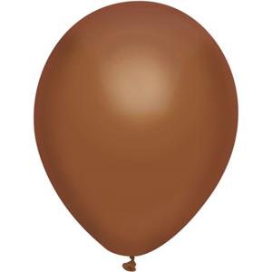 Ballonnen - bruin - verjaardag/thema feest - 100x stuks - 29 cm   -
