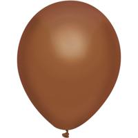 Ballonnen - bruin - verjaardag/thema feest - 100x stuks - 29 cm   - - thumbnail