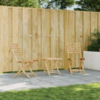 Tuinstoelen 2 st inklapbaar 43x54x88 bamboe
