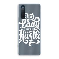 Hustle Lady: Sony Xperia 5 II Transparant Hoesje Hustle Lady: Sony Xperia 5 II Transparant Hoesje