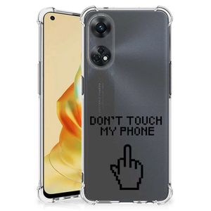 OPPO Reno8 T 4G Anti Shock Case Finger Don't Touch My Phone