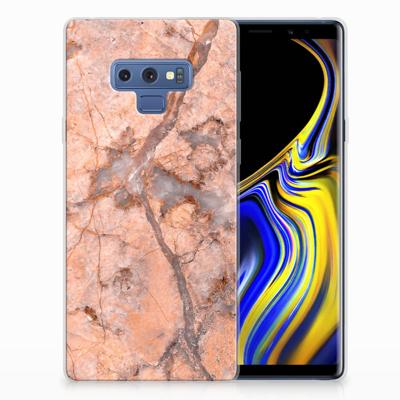Samsung Galaxy Note 9 | TPU | Siliconen hoesje | Marmer Oranje