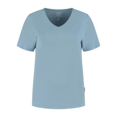 Blue loop Refibra Loose Fit V-neck T-shirt Dames Blue Shadow M
