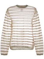 Eckhaus Latta pull transparent à manches longues - Vert - thumbnail