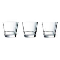 Arcoroc Waterglazen/Drinkglazen - 24x stuks - tumblers - 210 ml - transparant