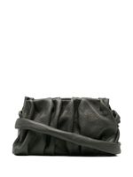 Elleme sac porté épaule en cuir à fronces - Vert