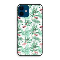 Flamingo bladeren: iPhone 12 mini Biologisch afbreekbaar hoesje