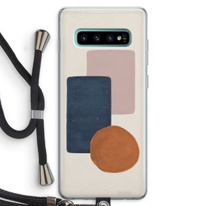 Geo #3: Samsung Galaxy S10 Plus Transparant Hoesje met koord
