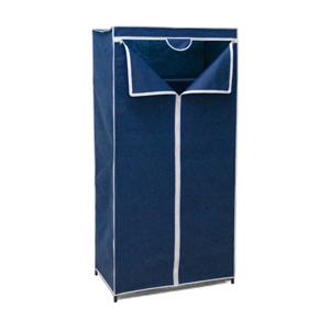 Gerimport Mobiele Kledingkast - opvouwbaar - 75 x 46 x 160 cm - blauw - opberger