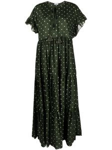 P.A.R.O.S.H. robe Clois longue - Vert