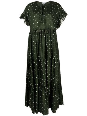 P.A.R.O.S.H. robe Clois longue - Vert