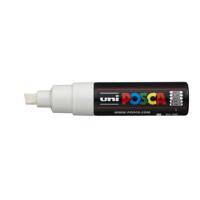 Paintmarker uni posca pc8k b schuin wit