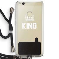 King zwart: Huawei Ascend P10 Lite Transparant Hoesje met koord