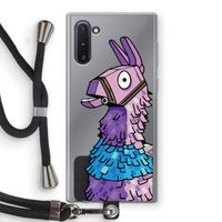 Lama: Samsung Galaxy Note 10 Transparant Hoesje met koord