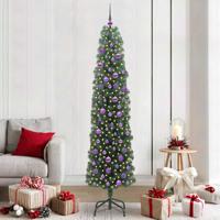 VidaXL Kunstkerstboom groen 210 cm pvc en staal en kunststof