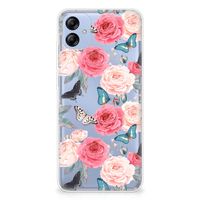 Samsung Galaxy A04e TPU Case Butterfly Roses - thumbnail