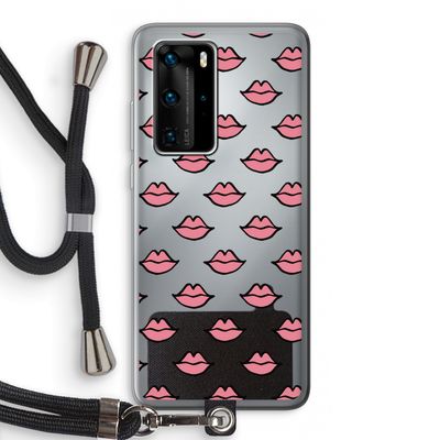 Lipjes: Huawei P40 Pro Transparant Hoesje met koord