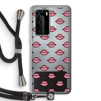 Lipjes: Huawei P40 Pro Transparant Hoesje met koord