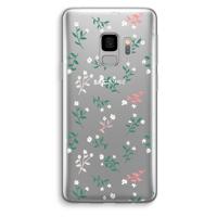 Small white flowers: Samsung Galaxy S9 Transparant Hoesje