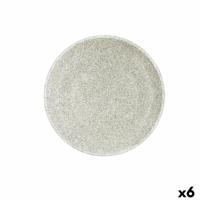 Dessertbord Bidasoa Element Hydrozero Beige Keramisch Ø 21 cm (6 Stuks)