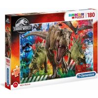 Jurassic World Super Color Puzzel Dino 180 Stukjes - thumbnail