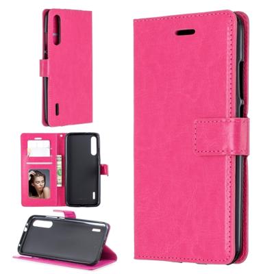 Voor Xiaomi mi a2 Crazy Horse textuur horizontale Flip lederen draagtas met houder & kaartsleuven & portemonnee & fotolijstjes (Rose rood)