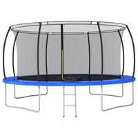The Living Store Trampoline - Ronde trampolineset met veiligheidsnet en regenhoes - 460 x 80 cm (ø x H) - GS - thumbnail