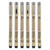Sakura pigma micron 01 etui met 6 basic kleuren