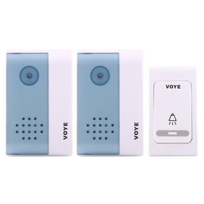 VOYE V004B2 draadloze Smart Music Home deurbel met Dual ontvanger afstandsbediening afstand: 120m (openlucht)