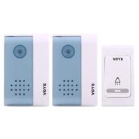 VOYE V004B2 draadloze Smart Music Home deurbel met Dual ontvanger afstandsbediening afstand: 120m (openlucht)