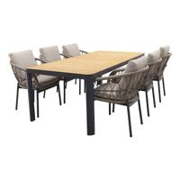 VDG Hartman Monza|General verstelbare tuinset - 220x100 cm. - 7-delig VDG Hartman Monza|General verstelbare tuinset - 220x100 cm. - 7-delig