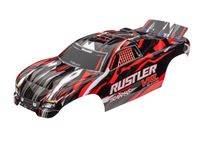 Traxxas - Body, Rustler VXL, red (painted, decals applied) (TRX-3726)