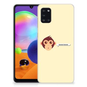 Samsung Galaxy A31 Telefoonhoesje met Naam Monkey