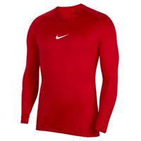 Nike Dri-FIT Park Ondershirt Lange Mouwen Rood Wit