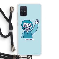 Zwaai: Samsung Galaxy A71 Transparant Hoesje met koord Zwaai: Samsung Galaxy A71 Transparant Hoesje met koord