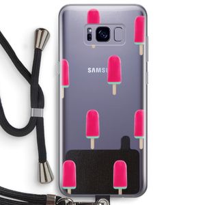 Waterijsje: Samsung Galaxy S8 Plus Transparant Hoesje met koord