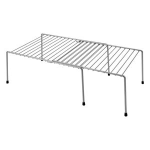 Metaltex uitschuifbaar rek 24x15x33/57 cm zilver