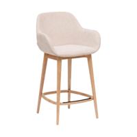 Kave Home Konna barkruk H65 licht hout beige