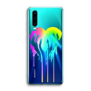 Hold My Heart: Huawei P30 Transparant Hoesje