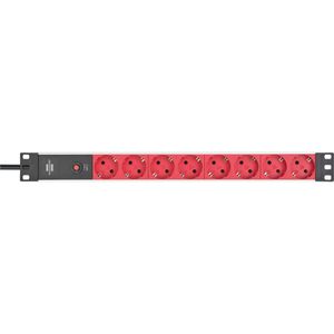 Brennenstuhl BN-1390007118 Stekkerdoos 2 M Zwart/rood - Schuko