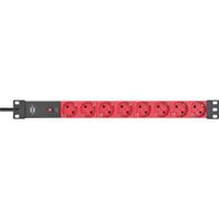 Brennenstuhl BN-1390007118 Stekkerdoos 2 M Zwart/rood - Schuko